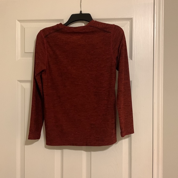 Red Russell Kids Thermal Dri-Power 360 Longsleeve Shirt - Picture 7 of 7